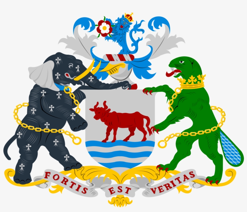 Oxford Coat Of Arms Tote Bag, Adult Unisex, Natural, transparent png download