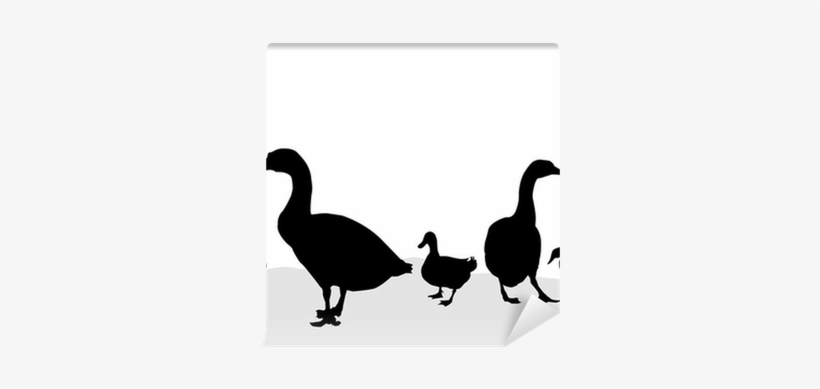 Goose & Duck Silhouettes - Duck, transparent png download