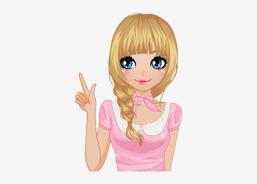 Clipart Vintage Girl Png - Bonequinhas Para Blog Png, transparent png download