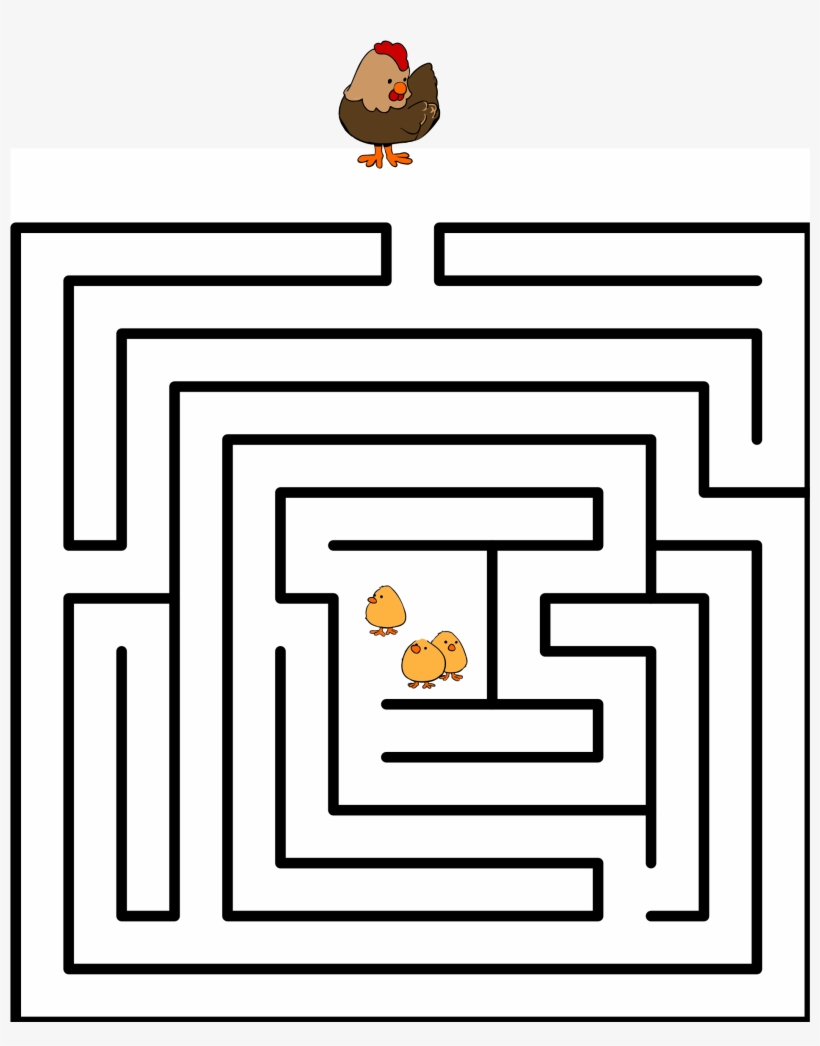 Open - Labyrinth Maze Drawing, transparent png download