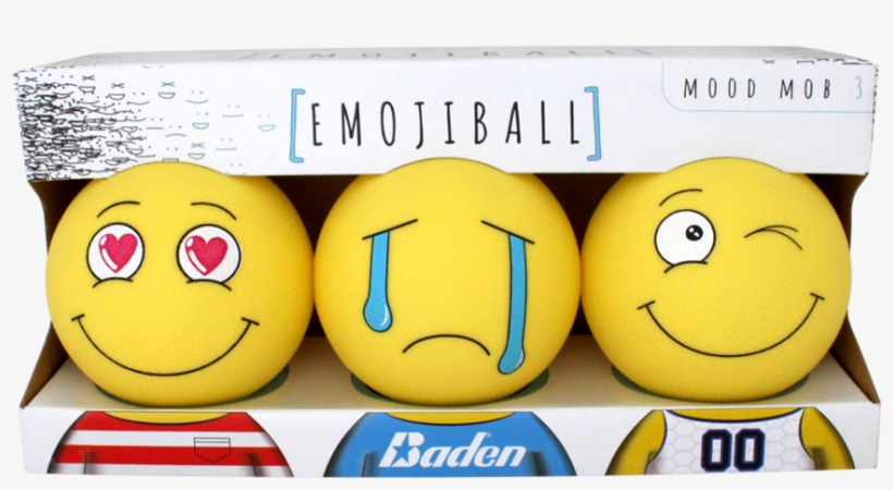 Emojiball Mood Mob - Baden Mood Mob 1 Emoji Ball (3 Pack), Yellow, transparent png download