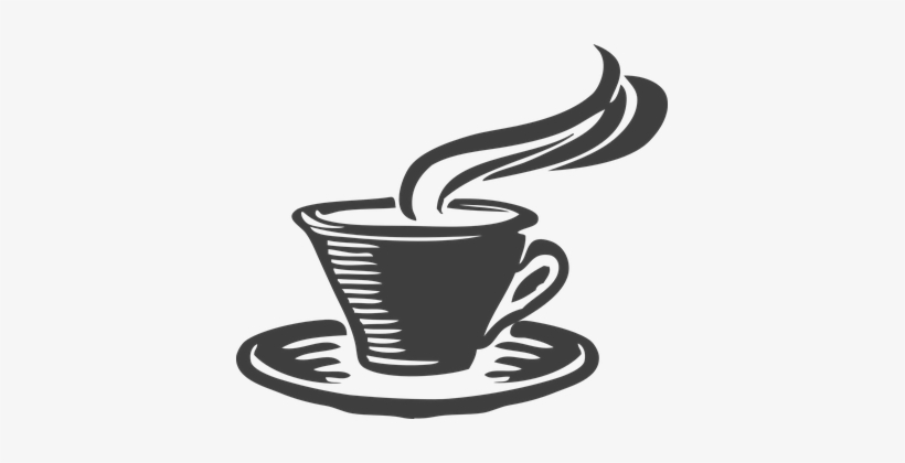 Tea Cup Gray Coffee Aroma Java Steam Break - Coffee Mug - Tote Bags, transparent png download
