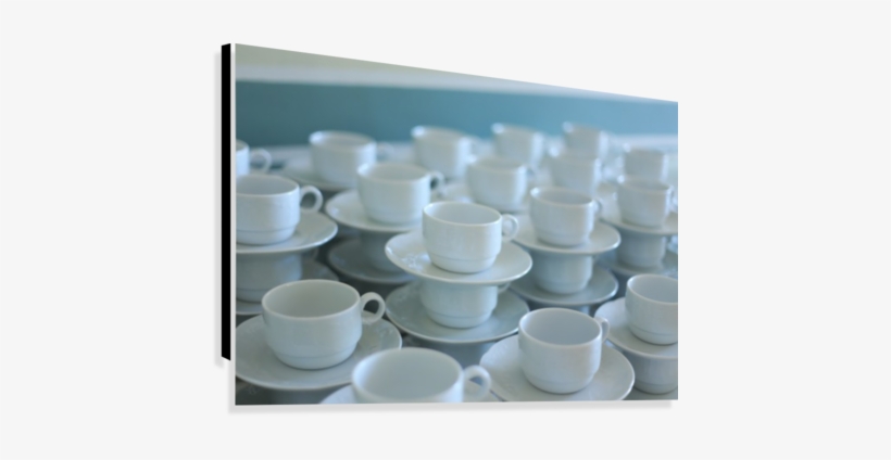 Stacked Tea Cups Canvas Print - Tea, transparent png download