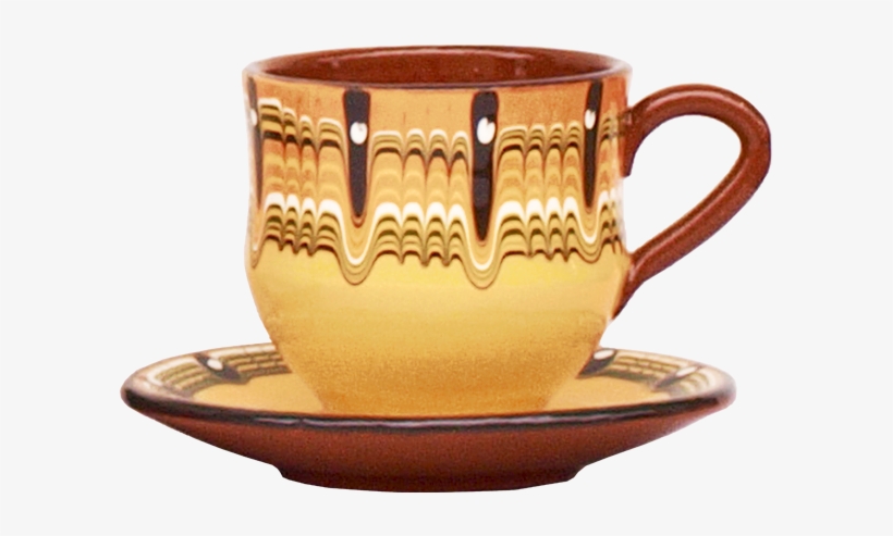 Pottery Tea Cup With Saucer - Saucer, transparent png download