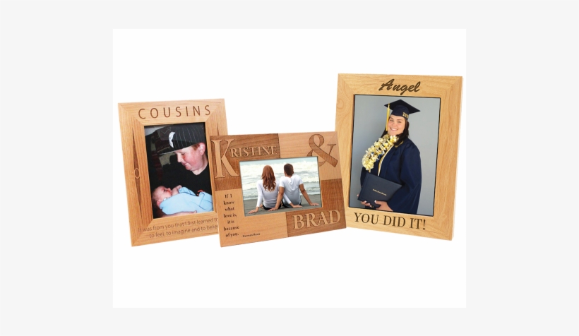 Alder Wood Photo Frame - Custom 8"x10 Alder Photo Frame, Promotional Products, transparent png download