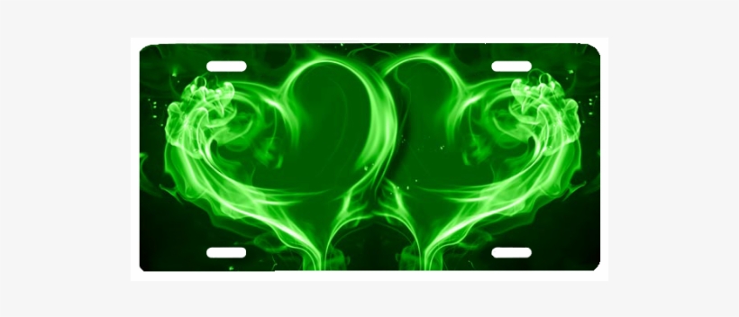 Green Flame Hearts - Blue And Orange Heart, transparent png download
