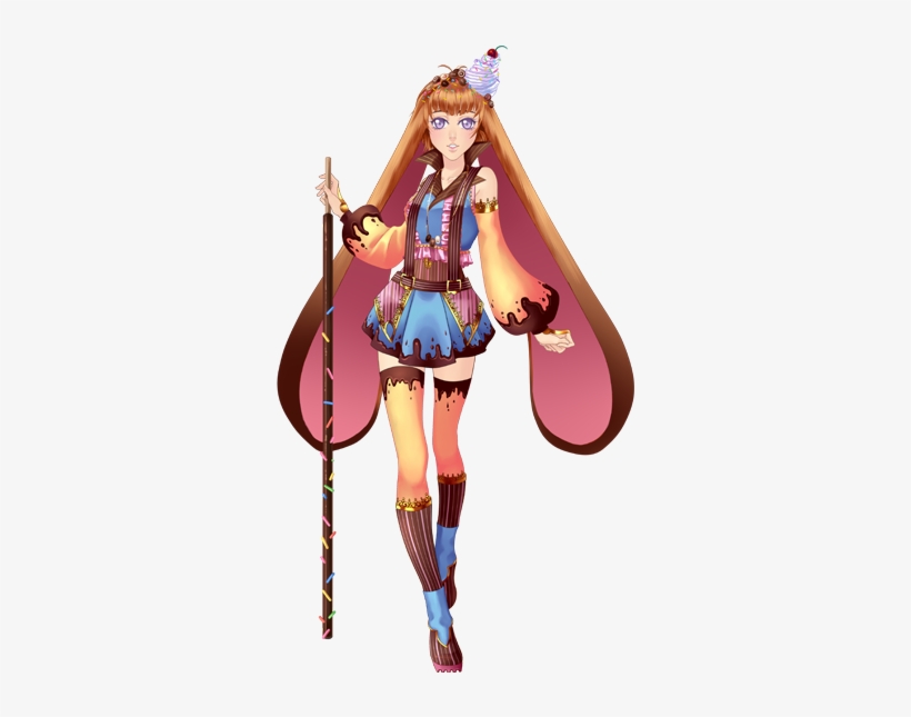 Outfit Chocolate Bunny - Illustration Eldarya Paque 2018, transparent png download