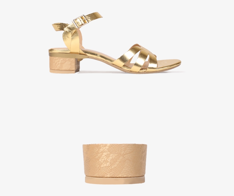Gold Lace - Sandal, transparent png download