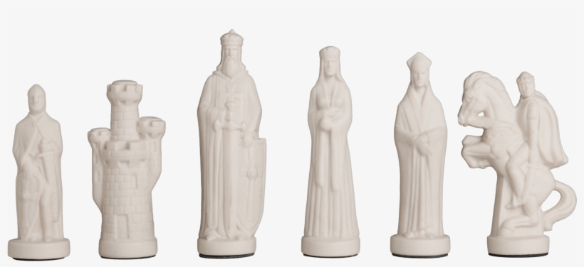 The Camelot Series Luxury Porcelain Chess Set - Statue, transparent png download