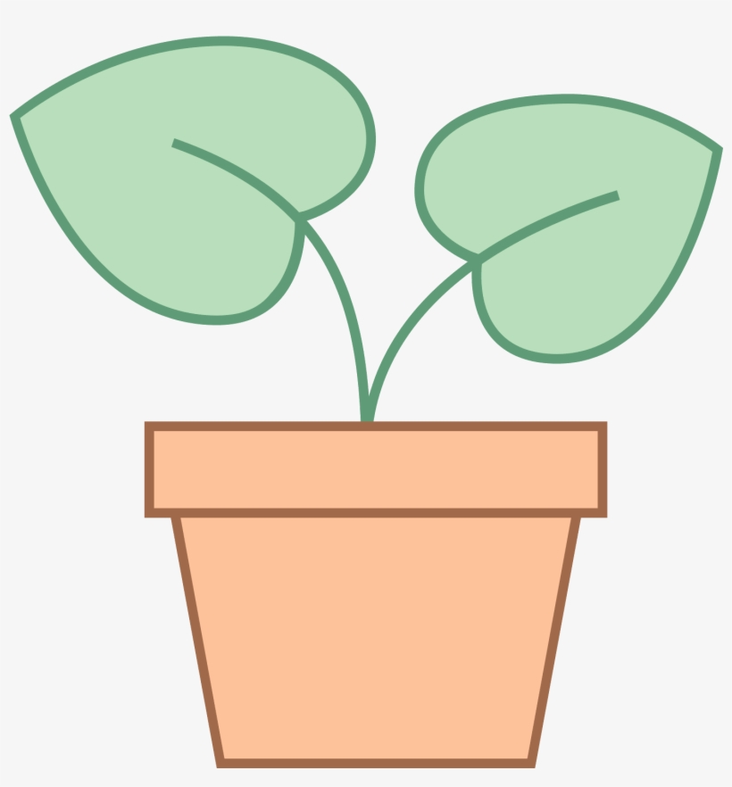 This Is A Picture Of A Potted Plant - Icon, transparent png download