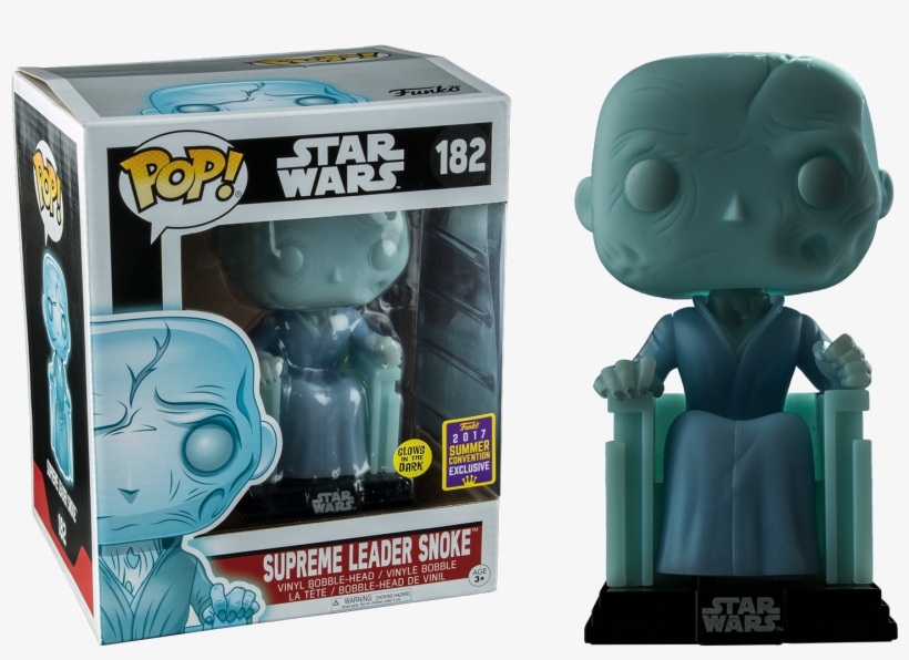 Holographic Supreme Leader Snoke Glow In The Dark 6" - Holographic Snoke - 6" Pop! Vinyl Figure, transparent png download