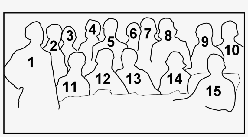 Das Wiener Professoren Kollegium 1853 Outline - Illustration, transparent png download