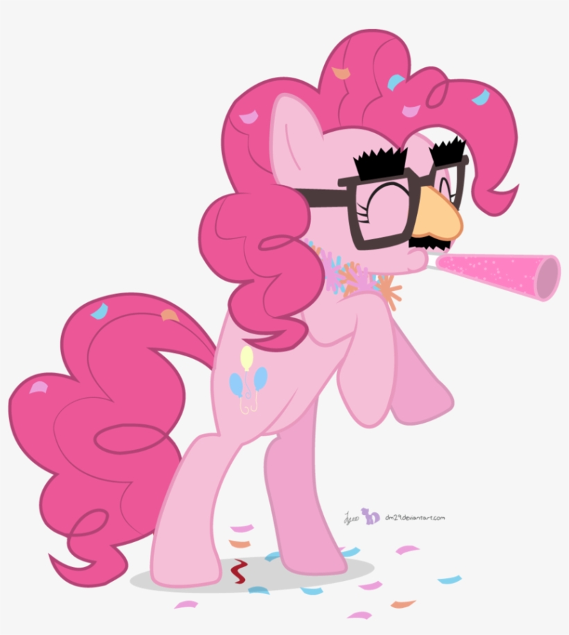 Dm29, Glasses, Groucho Mask, Pinkie Pie, Safe, Simple - My Little Pony Pinky, transparent png download