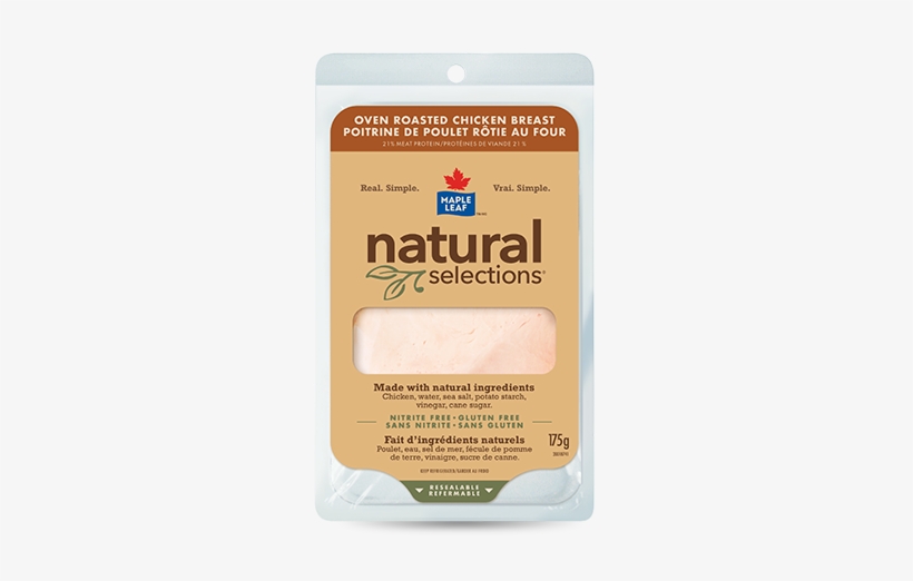 Maple Leaf Natural Selections Oven Roasted Chicken - Natural Selection Chicken Breast, transparent png download