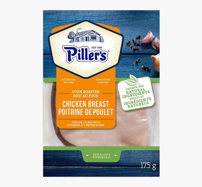 Piller's Oven Roasted Chicken Breast 175g - Piller's, transparent png download