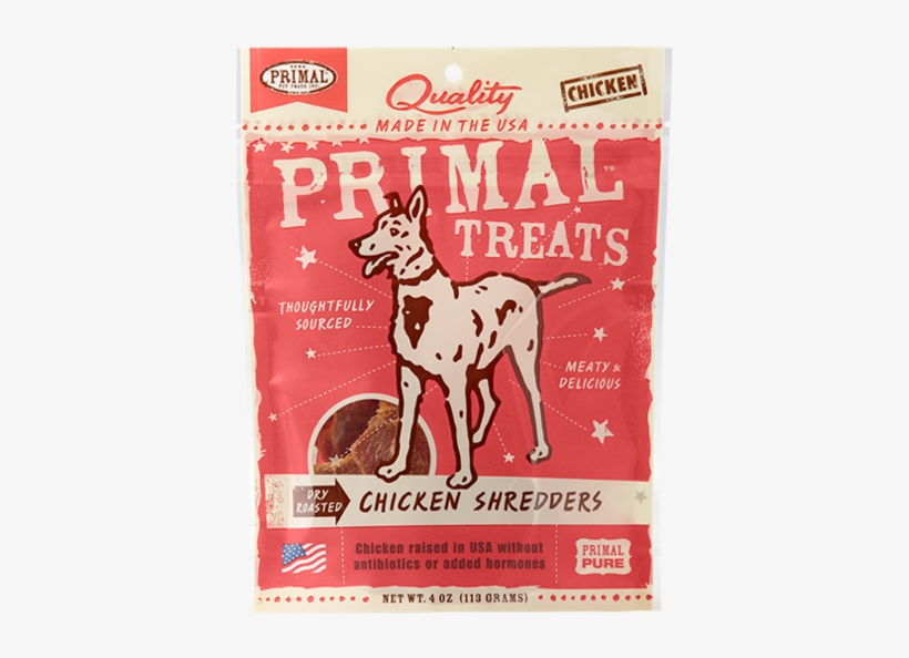 Dry Roasted Chicken Shredders - Primal Dog Treats - Primal - Dog Care, transparent png download