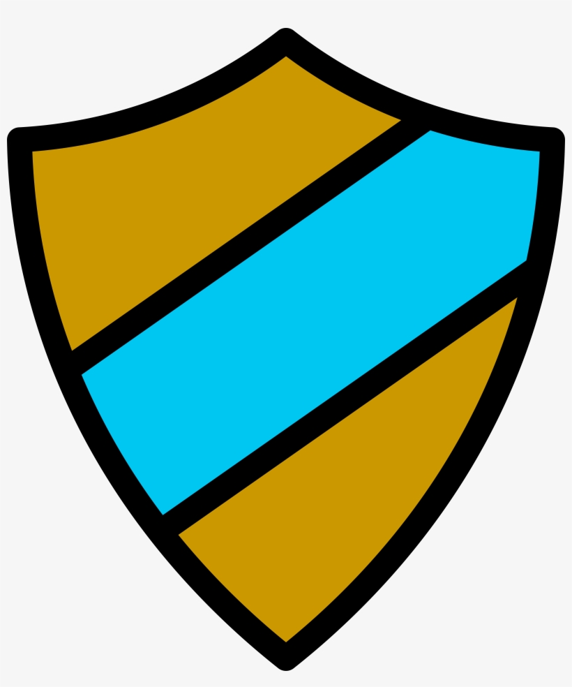 Emblem Icon Gold-light Blue, transparent png download