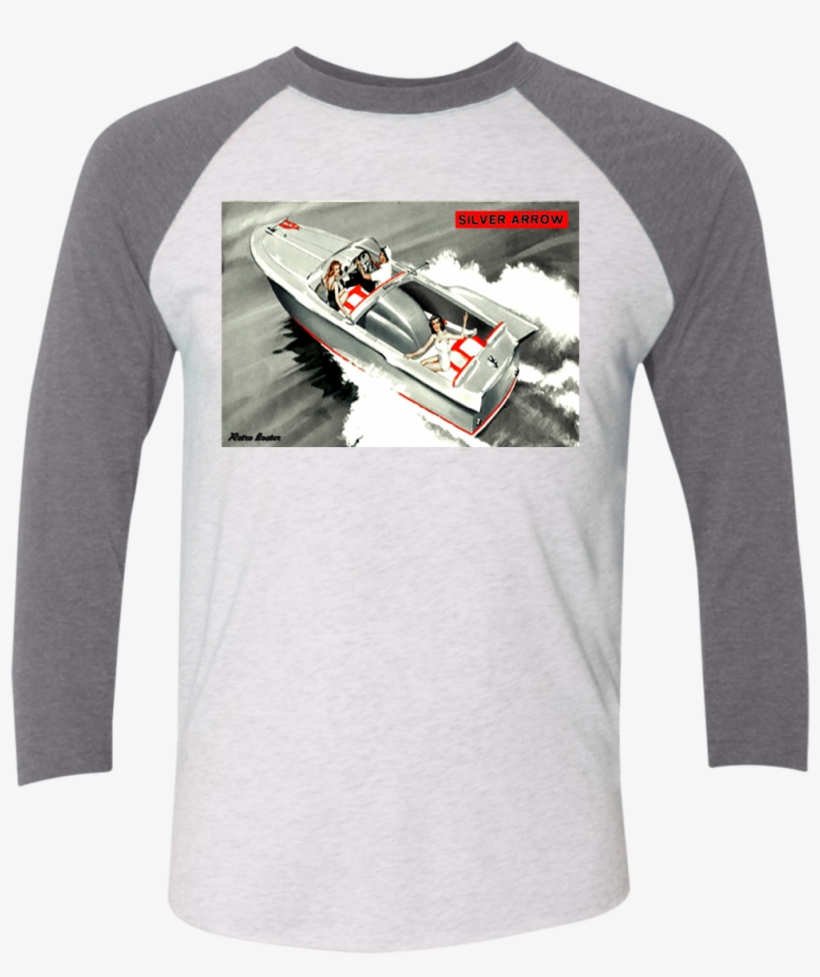 Vintage Chris Craft Silver Arrow Nl6051 Next Level - Raglan Sleeve, transparent png download