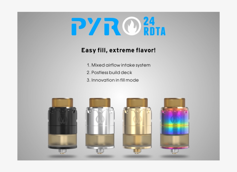 Pyro Rdta 01 0 - Vandy Vape Pyro Rdta Uk, transparent png download