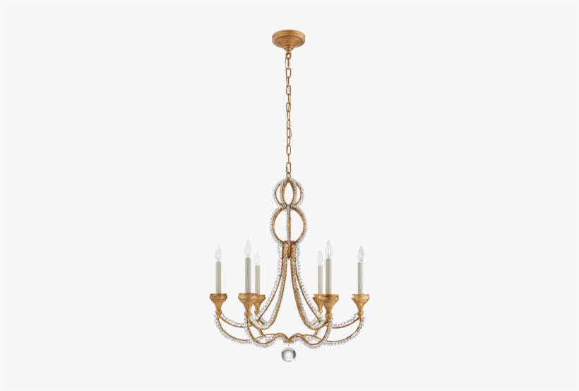 Milan Medium Chandelier In Venetian Gold With Crystal - Lombardy Chandelier, transparent png download