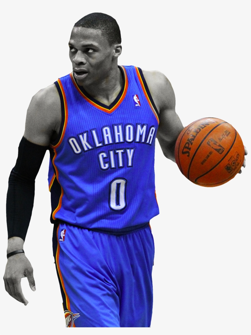 First Triple Double Without Missing A Shot - Russell Westbrook No Background, transparent png download