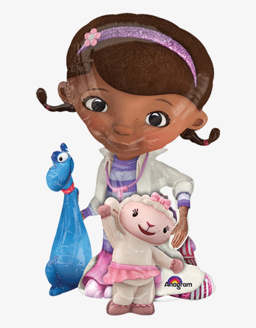 Juguetes Y Amigos , Metalizado - 46" Airwalker Doc Mcstuffins Balloon Packaged - Mylar, transparent png download