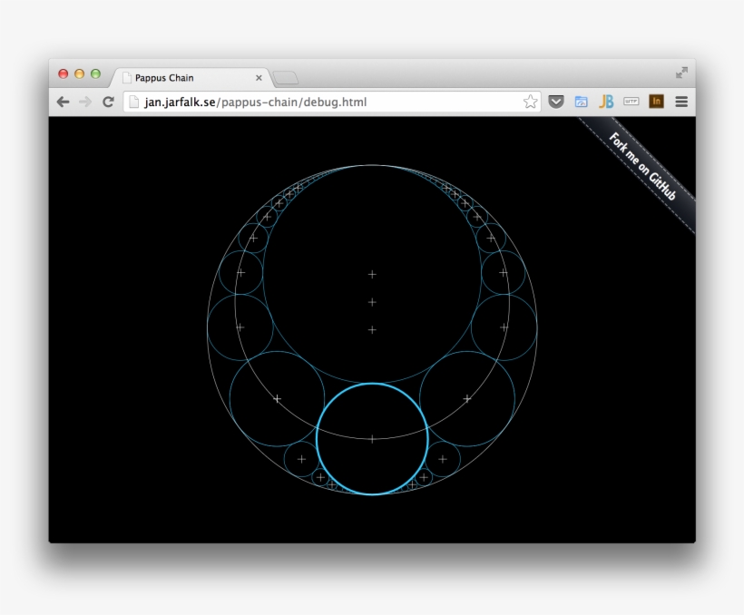 My Pappus Chain Visualisation - Circle, transparent png download