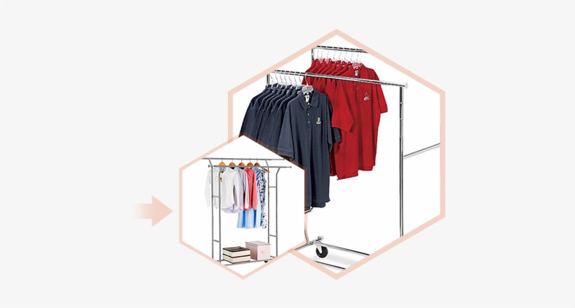 Garment Racks - Oem Heavy Duty Salesman's Rack - Collapsible Garment, transparent png download