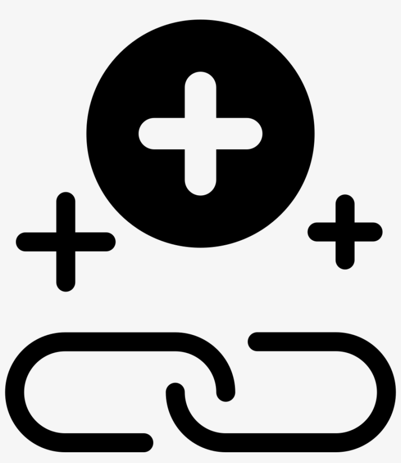 Chain Links Symbol With Plus Signs In A Circle Comments - Imagenes Del Signo Mas (+) En Circulo, transparent png download