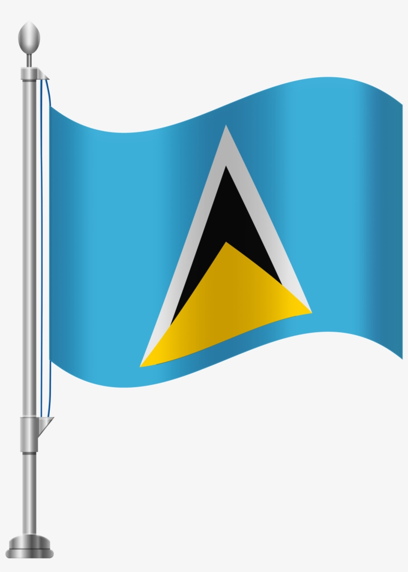 St Lucia Flag Png, transparent png download