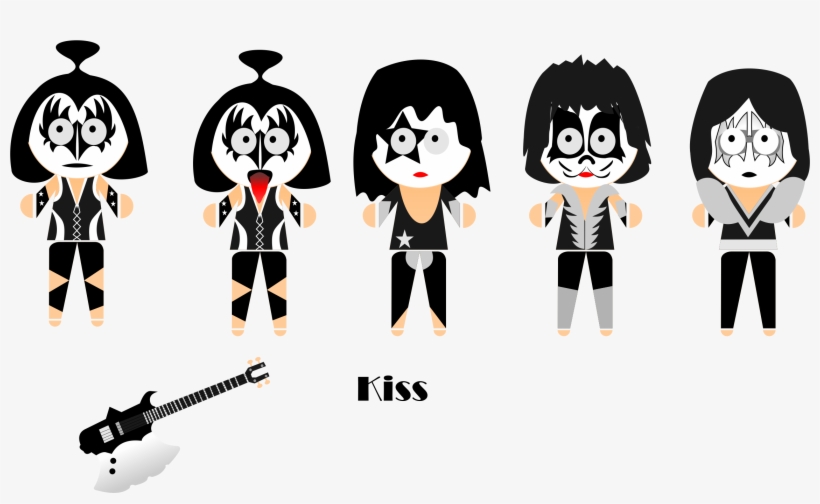 Personagem-kiss - T-shirt, transparent png download