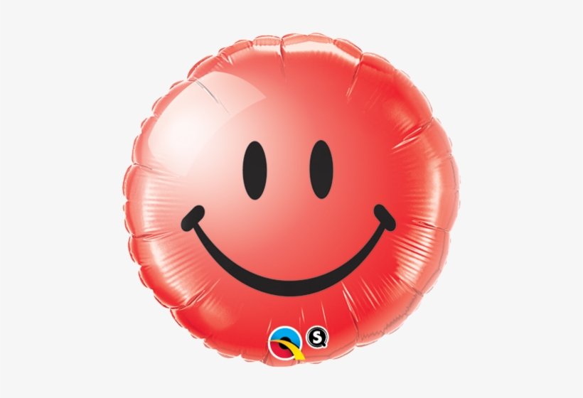 18 Redondo Carita Feliz Rojo Smiley Face Transparent Png