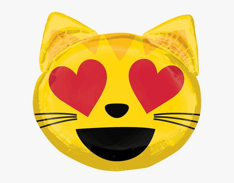 Globo Emoticon Cat Love - Emoticons Cat Love, transparent png download