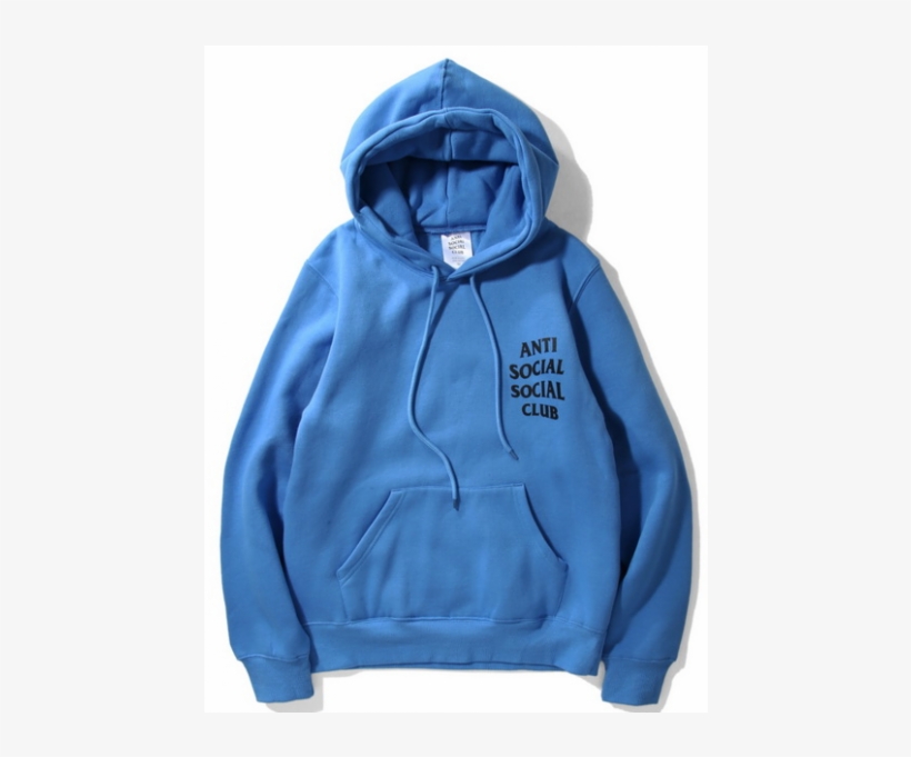 Anti Social Social Club Label Hooded Sweater - Anti Social Social Club Label, transparent png download