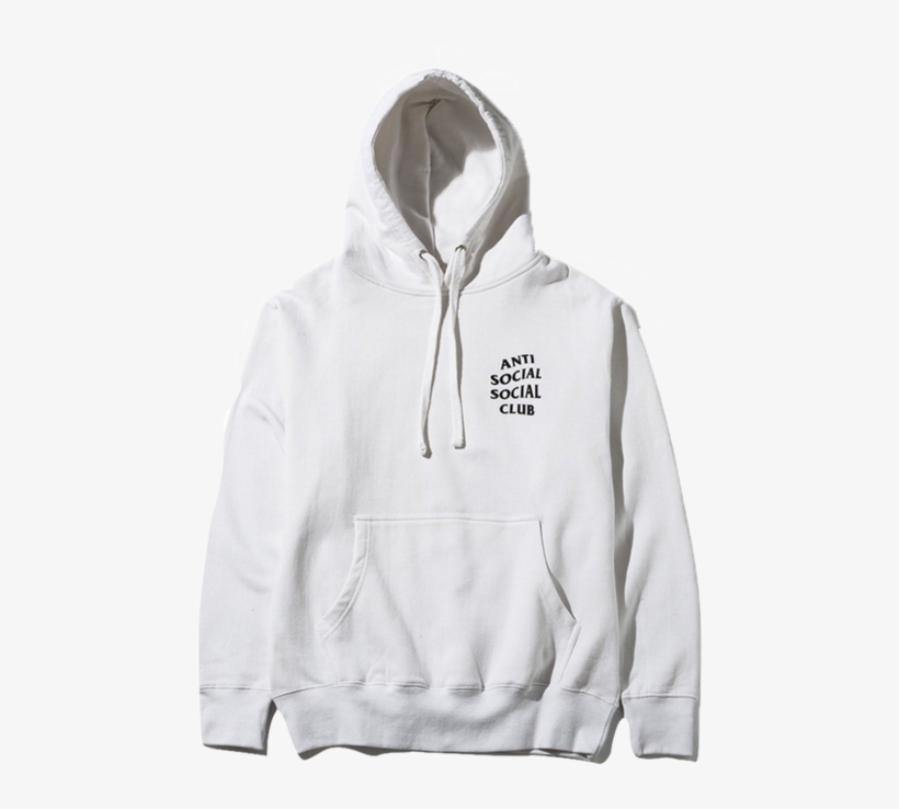 Anti Social Social Club - Anti Social Social Club Kkoch White Hoodie, transparent png download