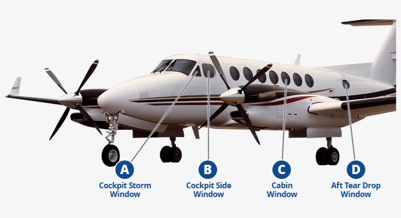 A) Beechcraft King Air Cockpit Storm Windows - Beechcraft King Air Png, transparent png download
