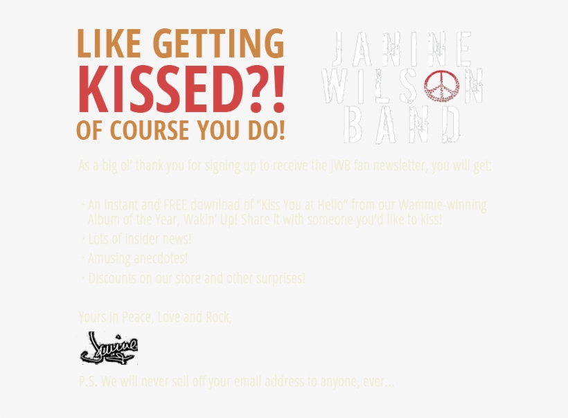 Janine Wilson Band - Dit Busselskab, transparent png download