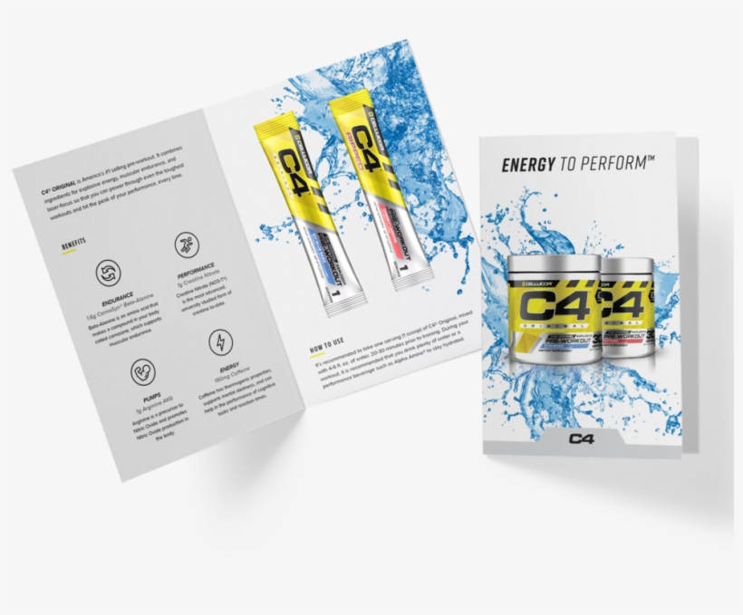 Sample-card - C4 - 30 Servings Orange Burst, transparent png download