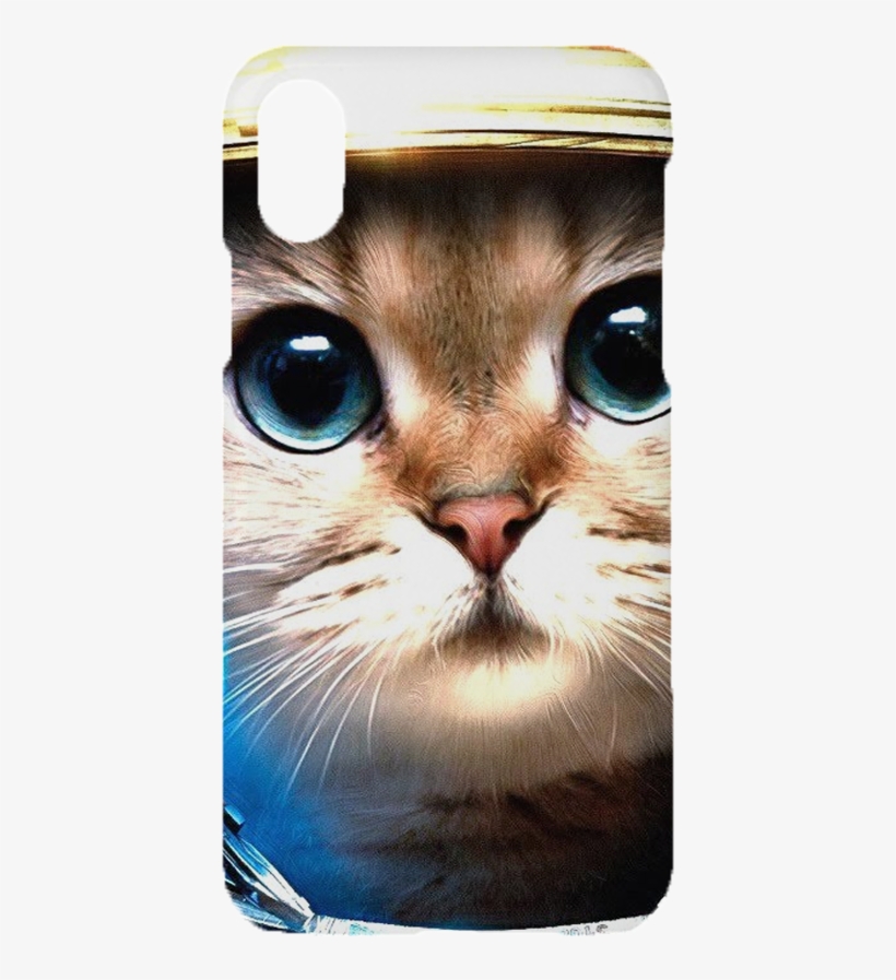 Iphone X Cat Design Phone Case - Amy Like Pillowcases Funny Creative Space Cat Design, transparent png download