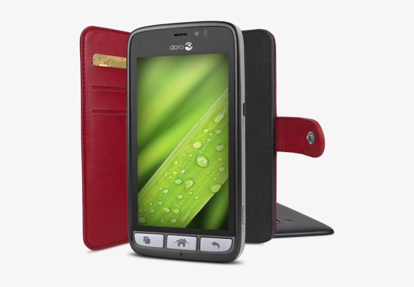 Doro Wallet Case 822/8030 Red, transparent png download