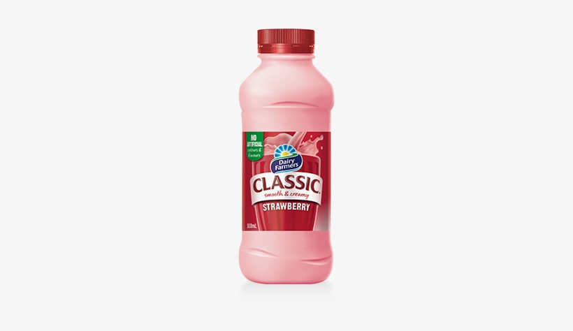 Strawberry - Dairy Farmers Strawberry Milk, transparent png download