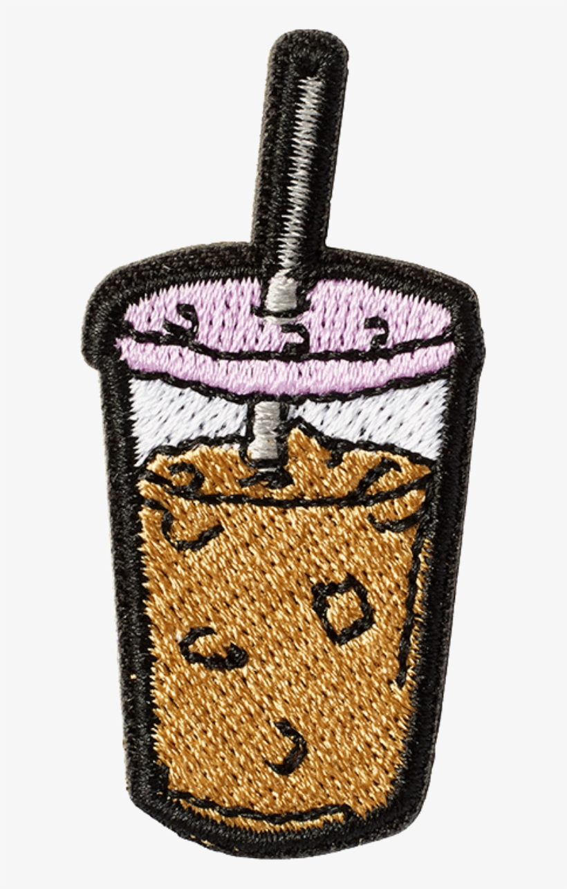 Iced Coffee Sticker Patch - Iced Coffee Patch, transparent png download