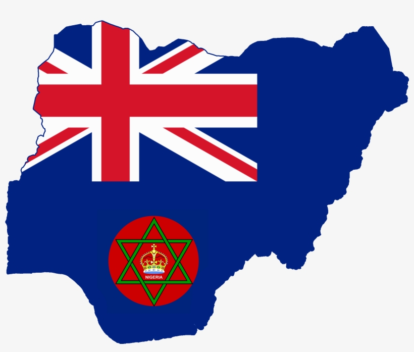 Flag Map Of British Nigeria - Catholic Youth Organization Of Nigeria, transparent png download