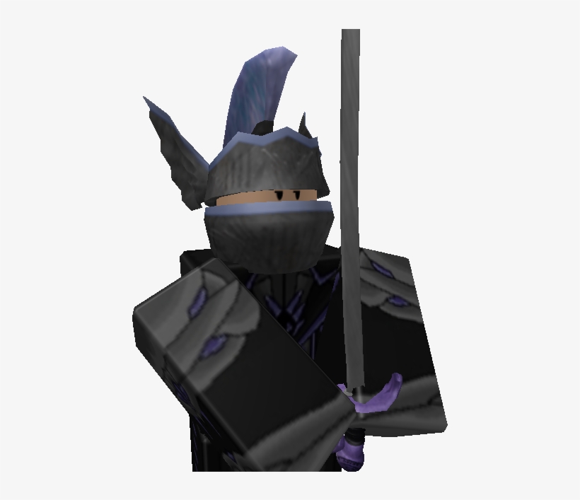 Hemert Dons A Gray Knight Helmet, With Wings And Purple - Garment Bag, transparent png download