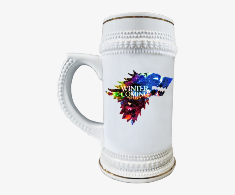 Game Of Thrones Merchandise 22 Oz Beer Stein Ceramic - Winter Is Coming, transparent png download