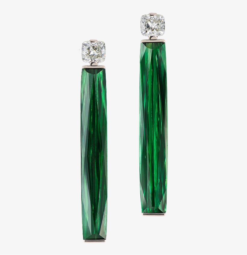 Green Lines - Earrings, transparent png download