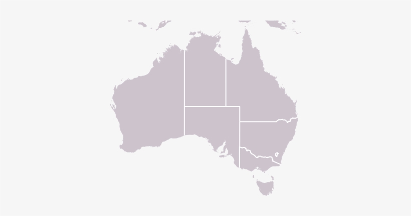 Australian Baseball League Is Located In Australia - Gray Map Of Australia, transparent png download