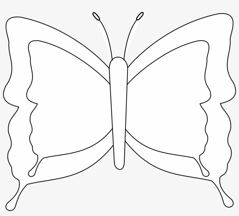 Butterfly Clip Art Black And - Clip Art Png Illustrator, transparent png download