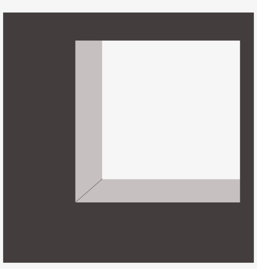 Hole Window Frame Square Origftestickers - Monochrome, transparent png download