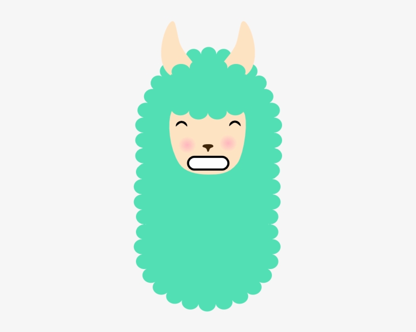 Grimace Llama - Emoji Llama, transparent png download